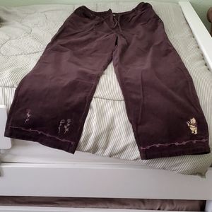 Disney Store brown pants Winnie-the-Pooh